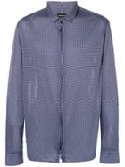 Giorgio Armani Polka Dot Print Shirt - Blue