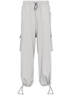 Sunnei Loose Fit Cargo Pocket Drawstring Trousers - Grey