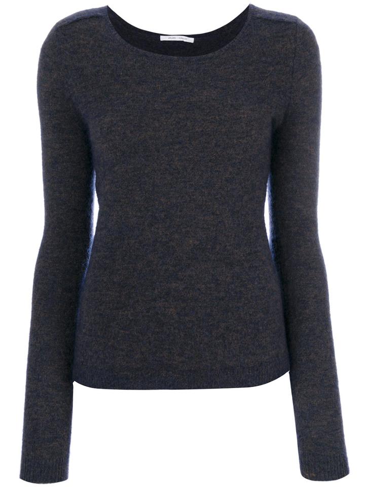 Humanoid - Scoop Neck Top - Women - Spandex/elastane/merino/polyimide/kid Mohair - S, Blue, Spandex/elastane/merino/polyimide/kid Mohair