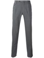 Pt01 - Slim Fit Trousers - Men - Spandex/elastane/virgin Wool - 54, Grey, Spandex/elastane/virgin Wool
