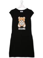 Moschino Kids Teen Teddy Toy Dress - Black