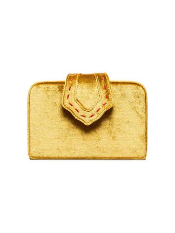 Mehry Mu Velvet Fey Clutch - Yellow & Orange