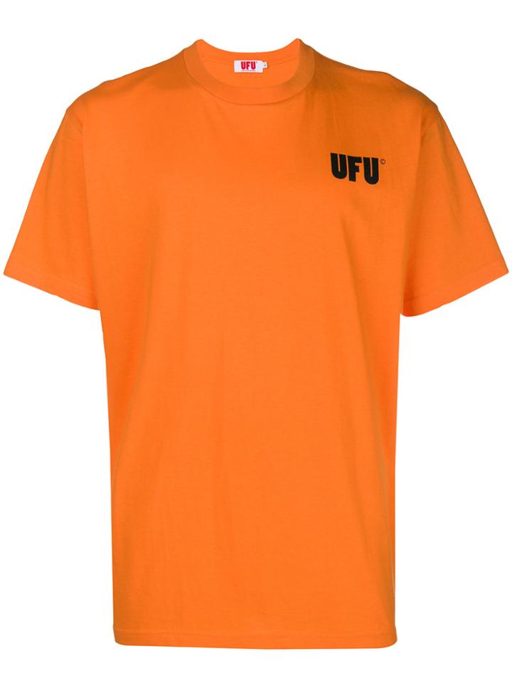 Used Future Logo Print T-shirt - Yellow & Orange