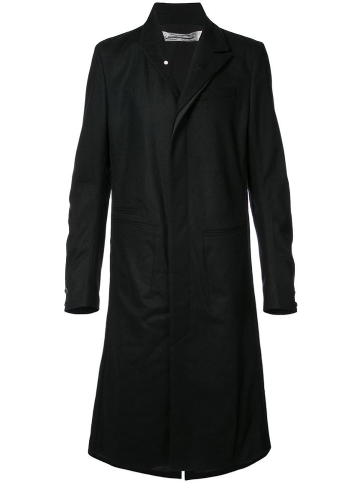 Individual Sentiments Stretch Flannel Coat - Black