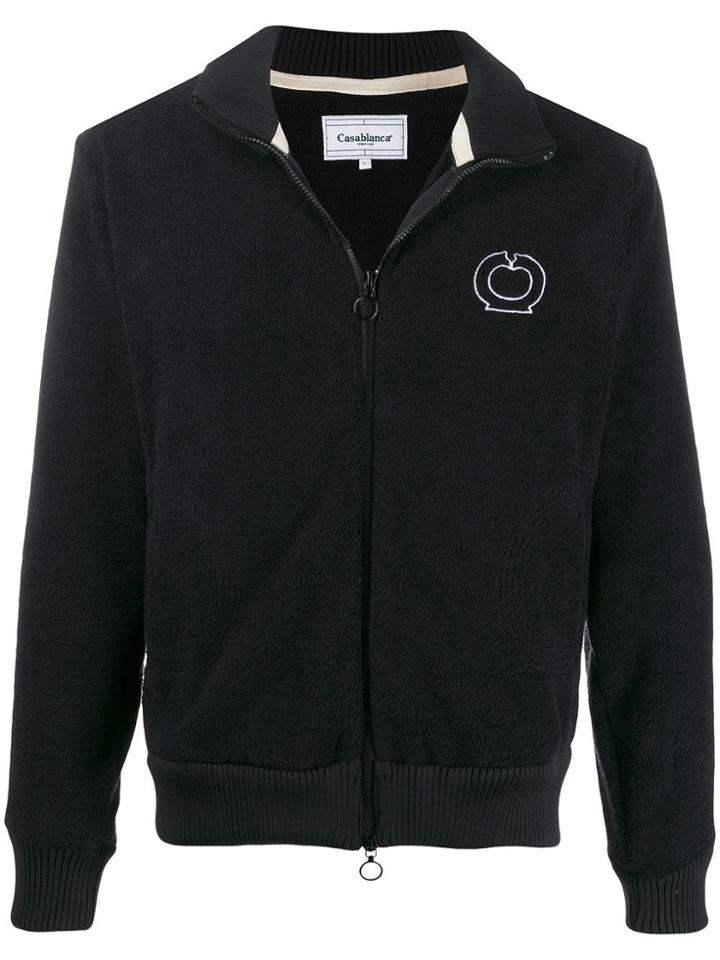 Casablanca Long Sleeve Fleece Sweatshirt - Black