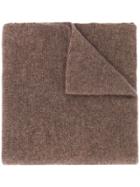 Dell'oglio Cashmere Knitted Scarf - Brown