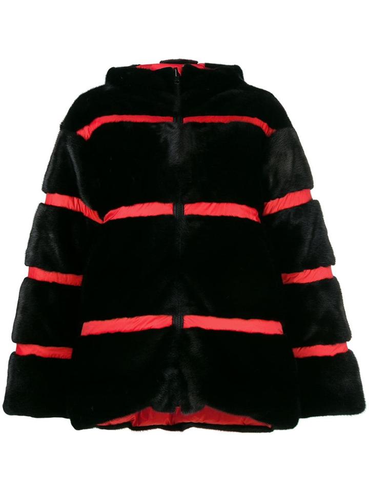 Fabio Gavazzi Panelled Puffer Jacket - Black