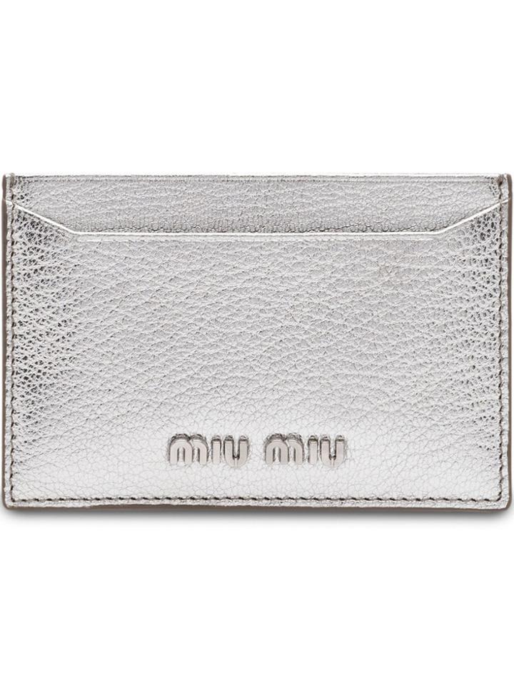 Miu Miu Metallic Cardholder