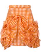 Msgm - Ruffled Skirt - Women - Cotton/polyamide/polyester - 42, White, Cotton/polyamide/polyester