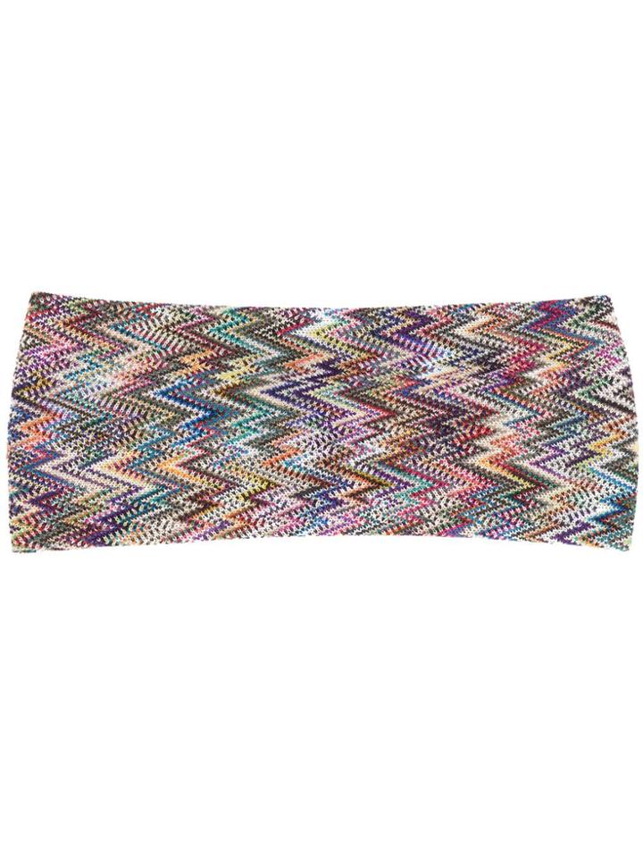 Missoni Embroidered Hair Band - Green