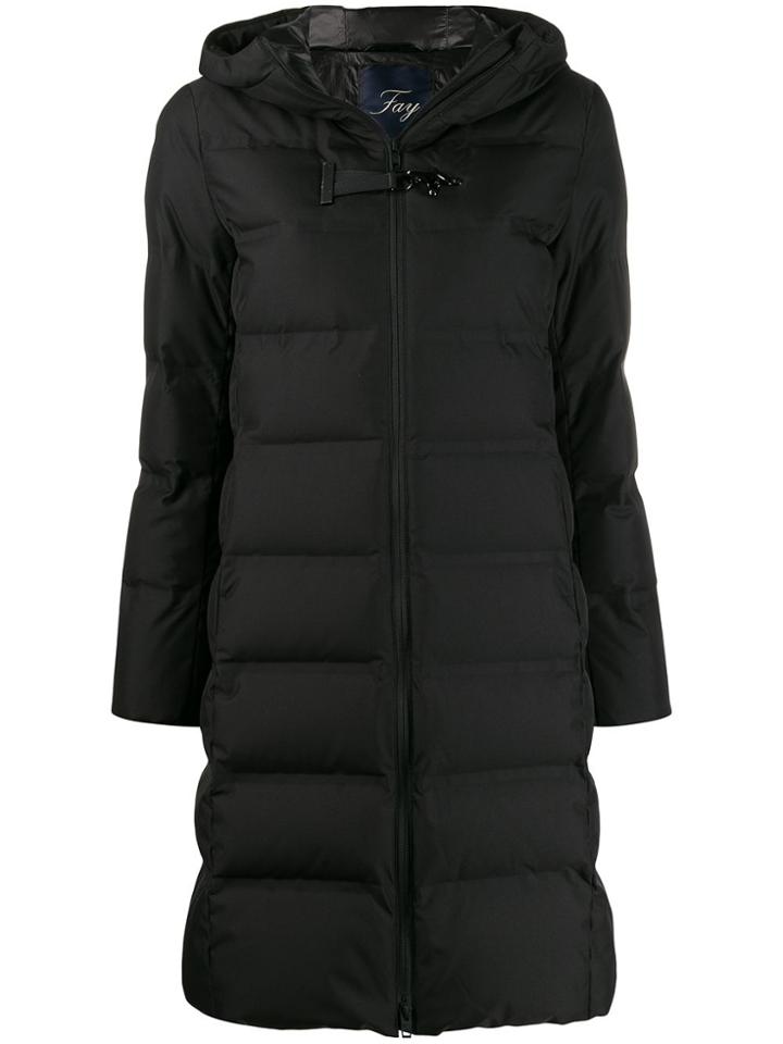 Fay Toggle Down Jacket - Black