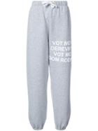 Natasha Zinko - Gathered Ankle Track Pants - Women - Cotton/polyester - L, Grey, Cotton/polyester
