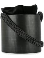 0711 Oval Bali Bucket Bag - Black