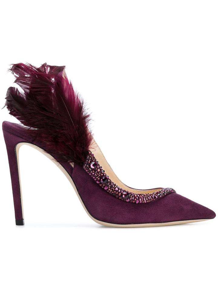 Jimmy Choo Tacey 100 Pumps - Pink & Purple