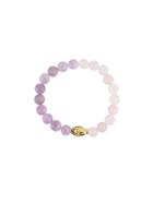 Nialaya Jewelry Beaded Buddha Bracelet - Pink & Purple