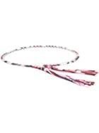 Emilio Pucci Chain Belt With Printed Fabric Trim - Red