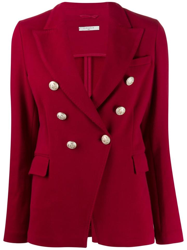 Circolo 1901 Military Blazer - Red