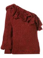 Mes Demoiselles One Shoulder Jumper - Red