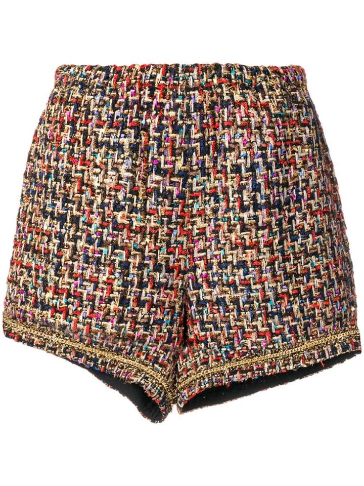 Tiger In The Rain Woven Knitted Shorts - Gold