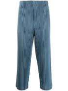 Homme Plissé Issey Miyake Pleated Straight-leg Trousers - Blue
