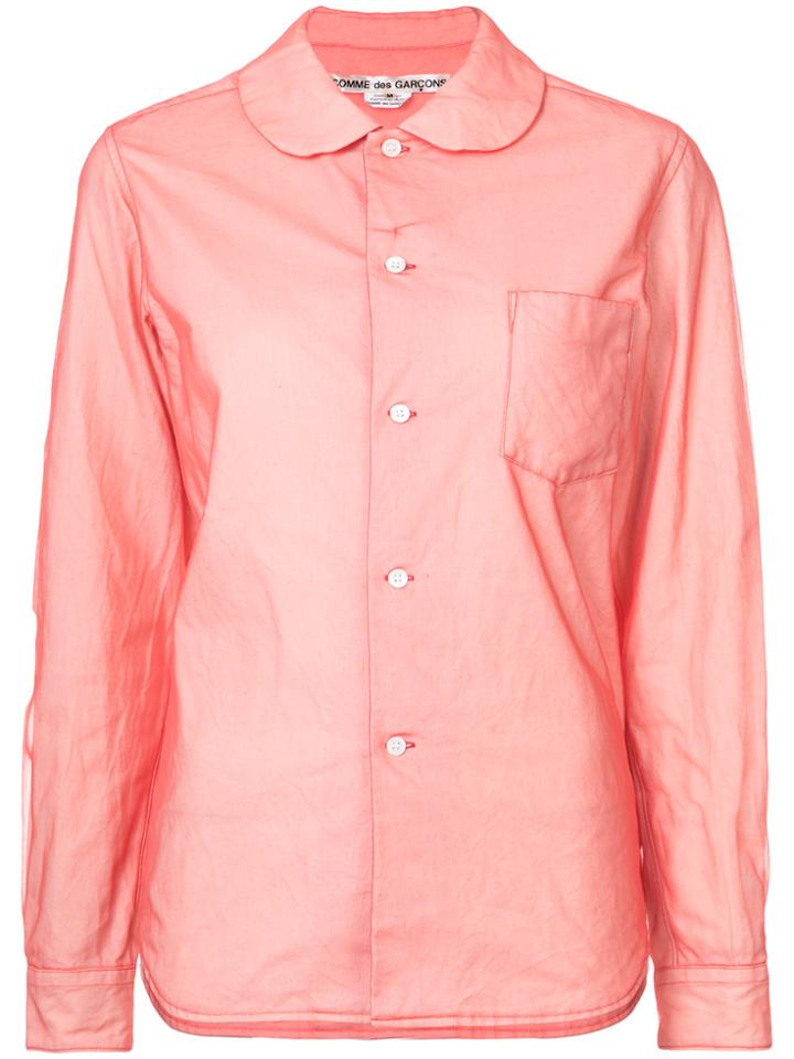 Comme Des Garçons Peter Pan Collar Shirt - Red