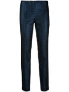 P.a.r.o.s.h. Glitter-effect Slim-fit Trousers - Blue
