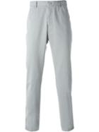 Etro Chino Trousers, Men's, Size: 48, Grey, Cotton/spandex/elastane