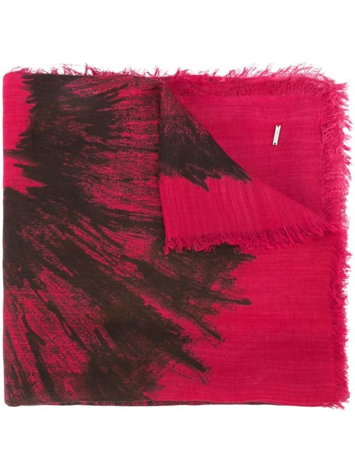 Diesel Head Print Scarf, Adult Unisex, Pink/purple, Viscose