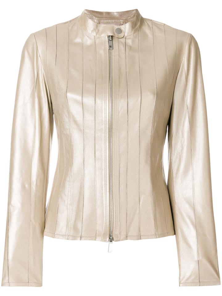 Desa Collection Metallic Panelled Jacket
