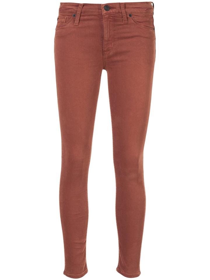 Hudson Mid Rise Skinny Jeans - Yellow & Orange