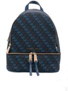 Michael Michael Kors Logo Pattern Backpack - Blue