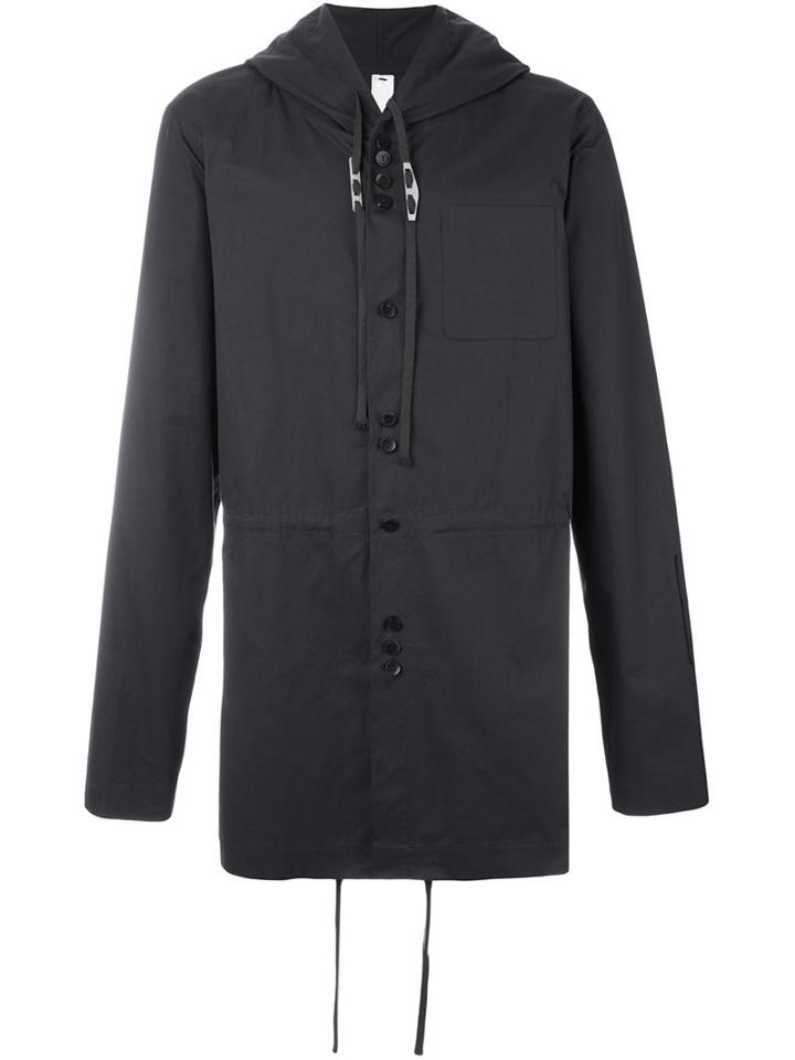 Damir Doma Drawstrings Hooded Jacket, Men's, Size: Medium, Grey, Cotton