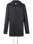 Damir Doma Drawstrings Hooded Jacket, Men's, Size: Medium, Grey, Cotton