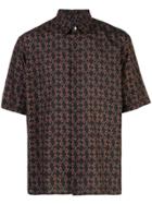 Fendi Geometric Patterned Shirt - Black