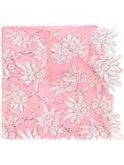 Valentino Floral Print Scarf - Pink & Purple