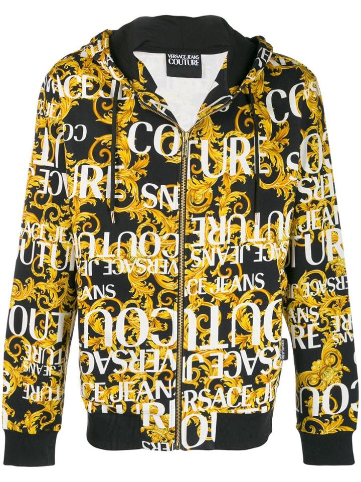 Versace Jeans Couture Printed Bomber Jacket - Black