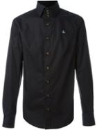 Vivienne Westwood Man Classic Button Down Shirt, Men's, Size: 48, Black, Cotton/spandex/elastane