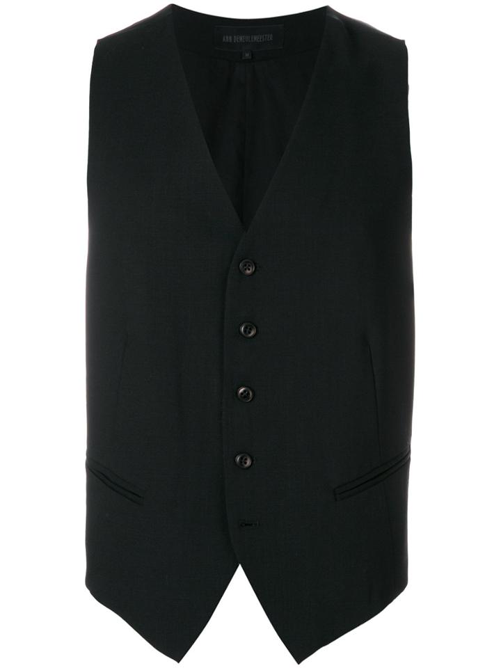 Ann Demeulemeester Blanche Tailored Waistcoat - Black