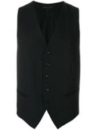 Ann Demeulemeester Blanche Tailored Waistcoat - Black
