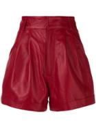 Manokhi High Waisted Shorts - Red