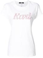 Karl Lagerfeld Dotted-print T-shirt - White