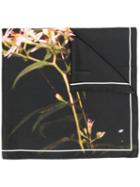 Oamc Plant Print Scarf - Black