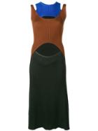 Sonia Rykiel Colour-block Flared Dress - Green