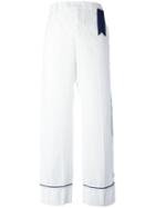 The Gigi Teresa Trousers, Women's, Size: 40, White, Cotton
