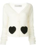 Tu Es Mon Trésor Heart Cardigan - White
