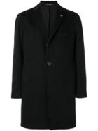 Tagliatore Cashmere Single-breasted Coat - Black