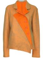 Issey Miyake Vintage Mesh Covered Felt Jacket - Yellow & Orange
