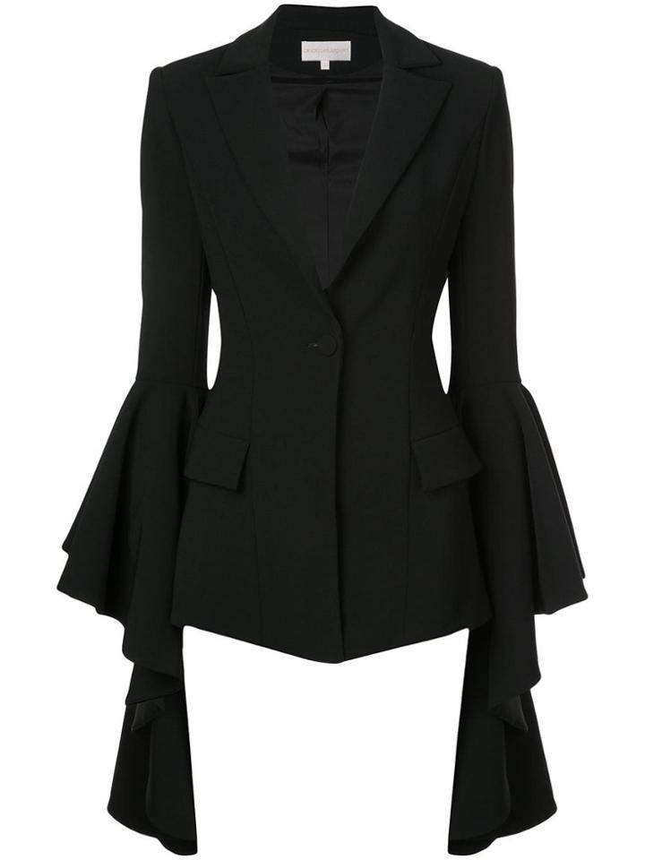 Christian Siriano Flared Sleeve Jacket - Black