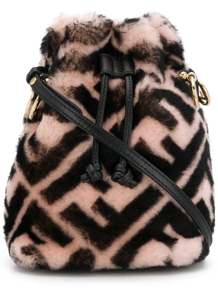 Fendi Double F Bucket Bag - Pink & Purple
