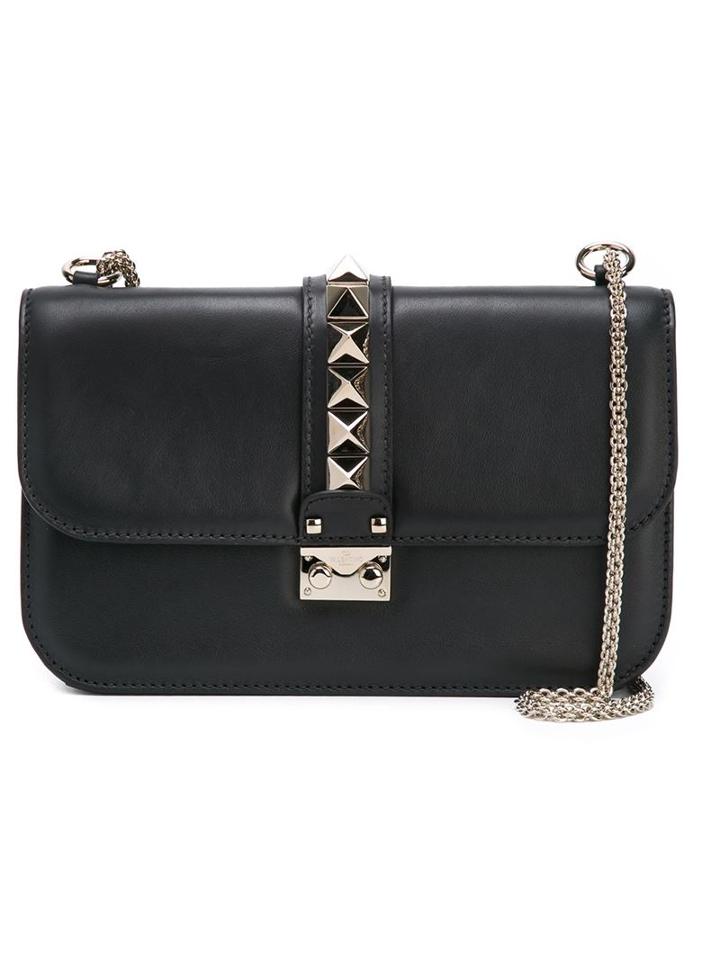 Valentino Valentino Garavani 'glam Lock' Shoulder Bag, Women's, Black